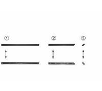 VAN WEZEL Listón embellecedor/protector, puerta para VOLKSWAGEN: Golf, Vento (Ref: 5880425)