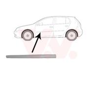 VAN WEZEL Ornamento Listón Protector Puerta Delant. Izq. para VW Golf V Dc 1K1
