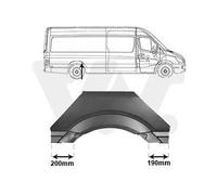 VAN WEZEL Panel lateral para MERCEDES-BENZ: Sprinter & VOLKSWAGEN: Crafter (Ref: 3077146)