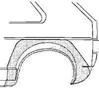 VAN WEZEL Panel lateral para VOLKSWAGEN: Golf Cabriolet, Golf (Ref: 5810.45)