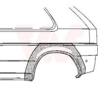VAN WEZEL Panel Lateral Trasero Derecha Radlaufrand para VW Golf II 19E 1G1