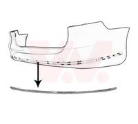 VAN WEZEL Parachoques Trasero Cromado Con Moldura Para VW Passat