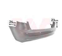 VAN WEZEL Parachoques Trasero Para Audi A3 Sportback 8PA 1.4 TFSI 2.0