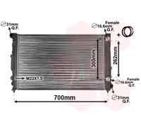 VAN WEZEL Radiador De Agua Motor Mecánicamente Unido Para Audi A6 4B C5 2.4