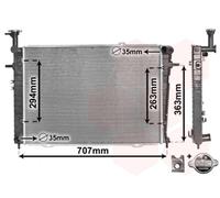 VAN WEZEL Radiador De Agua Soldado Para KIA Sportage JE KM 2.0 16V 4WD