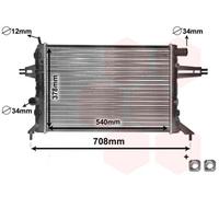 VAN WEZEL Radiador, refrigeraciÃ³n del motor para OPEL: Astra, Zafira (Ref: 37002272)