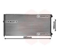 VAN WEZEL 58002109 Radiador, refrigeración del motor