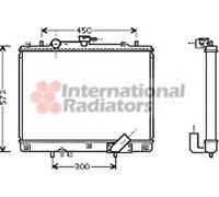 VAN WEZEL Radiador refrigeración del motor Ancho de red 625mm Longitud de red 495mm Profundidad de red 25mm compatible con MITSUBISHI L 200 K7T, K6T 32002162