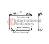 VAN WEZEL Radiador refrigeración del motor Ancho de red 635mm Longitud de red 450mm Profundidad de red 26mm compatible con FORD Ranger Mk2 ER, EQ, R 27002171
