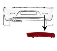 VAN WEZEL 0147940 Reflector Atrás derecha parachoques Catadióptrico