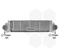 VAN WEZEL Refrigerador Intermedio por Aire Aluminio para VW Transporter V Bus