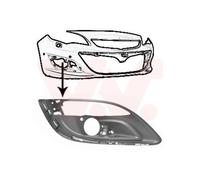 VAN WEZEL Rejilla Parachoques Frontal Derecho para Opel Astra J P10 3753594