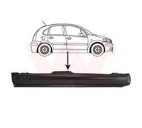 VAN WEZEL Umbral De Puerta Derecho Compatible Para Citroën C3 I FC_ FN_