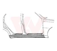 VAN WEZEL Umbral De Puerta Derecho Compatible Para VW Polo 6N2 6N1