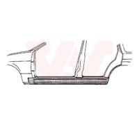 VAN WEZEL Umbral De Puerta Izquierdo Compatible Para BMW 3er Touring E36