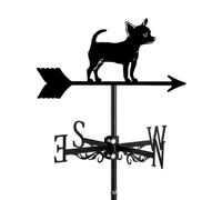 Vana meteorológica de la serie Animal, decoración artística de veleta retro para exteriores, paleta de viento para decoración de jardín, césped, patio (25) 7