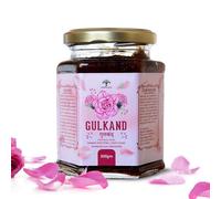 Vanalaya Gulkand orgánico natural preparado con rosa damasco cocida al sol y cardamón | Natural | Orgánico 300 g