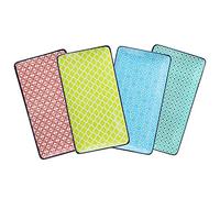 vancasso Serie Macaron, Juego de Sushi 4 Piezas Platos Rectángulo Platos Llanos, Japonés Platos servicio para Sushi, Postre, Tarta