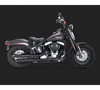 Vance & Hines Twin Slash 3″Round Slip Ons Negro 46841