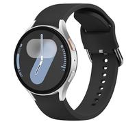 Vancle Correa para Samsung Galaxy Watch 7 40 mm 44 mm mujer y hombre, correa de silicona deportiva de repuesto para Samsung Galaxy Watch FE pulsera 40 mm (negro)