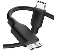 Vancle USB C a Micro USB 3.0 50CM, Cable Tipo C de Disco Duro Externo, Compatible con Toshiba, Seagate, Caja SSD,Galaxy S8/S9/S10, Cámara HDD etc (1 Pack)