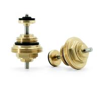 VANCOCO 2 piezas G1/2 válvula para distribuidor M30 × 1,5 mm, colector de calefacción por suelo radiante para actuador UFH, perno de retorno de latón, núcleo de válvula colector y distribuidor de