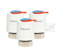 VANCOCO Actuador para calefacción por suelo radiante, 230 V, M30 x 1,5 NC, cerrado sin corriente, motor de ajuste térmico para calefacción por suelo radiante y distribuidor de circuitos de calefacción