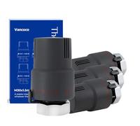 VANCOCO Juego de 4 válvulas termostáticas para radiador, M30 × 1,5 mm | Sonda líquida, rango de ajuste de 6 - 28 °C con posición cero y anticongelante, apto para válvulas de radiador estándar