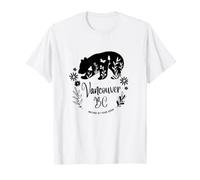 Vancouver BC Bear & Flowers Nature At Your Door Design Camiseta