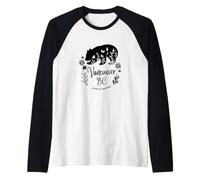 Vancouver BC Bear & Flowers Nature At Your Door Design Camiseta Manga Raglan