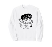Vancouver BC Bear & Flowers Nature At Your Door Design Sudadera