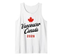 Vancouver Canada s Maple Leaf s 2026-Travel Souvenir Camiseta sin Mangas