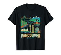 Vancouver Canadá Travel Souvenir City Landmark Turista Regalo Camiseta