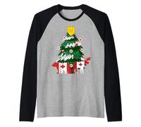 Vancouver Canadian Christmas Crew Canadá British Colombia Camiseta Manga Raglan
