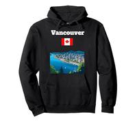 Vancouver Recuerdo de Viaje Canadá Amante de la Ciudad Bandera Canadiense Sudadera con Capucha
