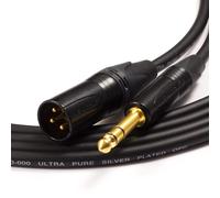 Vandamme Equilibrado Cable - Neutrik Oro Macho XLR a Jack Micrófono / de Altavoz