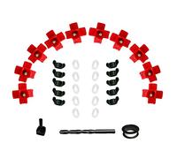 VandanCoop Pezones de agua horizontales Pezones automáticas de aves de corral para bebedor de pollo Kit con broca (10)