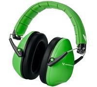 Vanderfields Auriculares con cancelación de ruido prémium Protección auditiva con reducción de sonido de amplio espectro de 32 dB a 2000 Hz - Kopfhörer für Kinder von 3 bis 12 - Grün