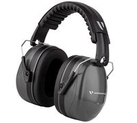 Vanderfields Orejeras de protección auditiva Premium - Cascos con reducción de sonido de amplio espectro de 36,1 dB a 2 K Hz - Adultos y adolescentes - Gris lobo