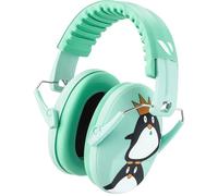 Vanderfields Orejeras de protección auditiva prémium Reducción de sonido de amplio espectro de 33,2 dB a 2 K Hz con cancelación de ruido - Auriculares para niños de 3 a 12 años - Pingüino