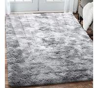 VanderHOME Alfombras de área con Degradado único, sin desprendimiento y sin decoloración, Suave y mullida para el Dormitorio y la Sala de Estar, Gris Agua, Degradado, 100x160 cm
