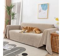 VanderHOME Antideslizante Fundas de sofá Ajustables Impermeable Cubre Sofá Protector Extraíbles Almohadilla para sofás Protector de Mascotas 180 * 230cm-Curry