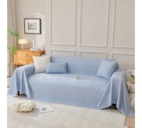 VanderHOME Comodidad Funda de Sofá Universal Cubre Sofas Suave y Fresco Manta Sofa Verano Multifuncional Transpirable Funda Protectora Sofa 210 * 180cm Azul Lago-A