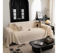 VanderHOME Felpa Manta Sofa, Otoño e Invierno Colcha Multiusos para Sofá, Mantas para Cama,Cálida Gruesa Alfombra de Sofá Súper Suave Cómodo Jarapas para Sofas 180 * 150cm-Beige