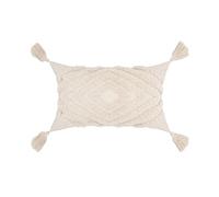VanderHOME Funda de Almohada Decorativa Estilo Boho para sofá o Sala de Estar Funda de Cojín de Cuadrado Funda de Almohada Borla de Punto para decoración del hogar 30x50cm Diamante