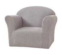 VanderHOME Funda de Sofá Infantil Elástica Jacquard Funda de Sillón Mini para Niños, Funda para Sofá Lavable Antideslizante para Sofá Habitación Infantil (Gris Pardo)