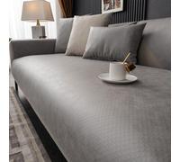 VanderHOME Funda Impermeable Sofa Suave Funda Sofa Chaise Long 1 2 3 4 Plazas Protector Cubre Sofa, Fundas Sofa Antipelos Mascotas 70 * 70cm Gris Claro-Reposabrazos（1 PC）