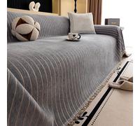 VanderHOME Funda Sofa 2 Plazas, Colcha Multiusos para Sofas, Plaid Sofa Ultrasuave, Grande, Decoración De Interiores, para Salón 180 * 230cm-Gris Oscuro