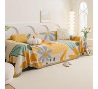 VanderHOME Funda Sofa, Colcha Sofa, Fundas de Sofa Anti Gatos,Plaid Sofa Multifuncional, Manta Sofa Refrescante para El Verano, Manta Cubre Sofa 180 * 340cm-Verano Colorido