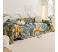 VanderHOME Funda Sofa, Colcha Sofa, Fundas de Sofa Anti Gatos,Plaid Sofa Multifuncional, Manta Sofa Refrescante para El Verano, Manta Cubre Sofa 180 * 260cm-Flores Artísticas